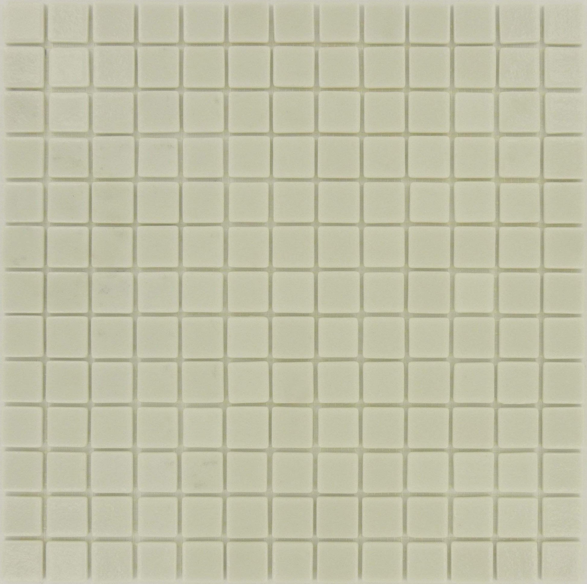 Bianco Anti Slip White 7/8'' x 7/8'' Glass Matte Pool Tile Universal Glass Designs