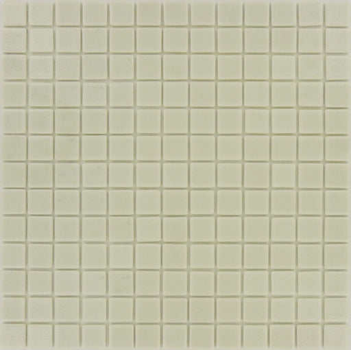 Bianco Anti Slip White 7/8'' x 7/8'' Glass Matte Pool Tile Universal Glass Designs