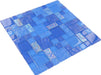 Bimini Blue Unique Shapes Glossy and Iridescent Glass Pool Tile Universal Glass Designs