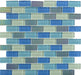 Atlantic Marlin Mix 1x2 Glossy & Iridescent Glass Pool Tile Universal Glass Designs