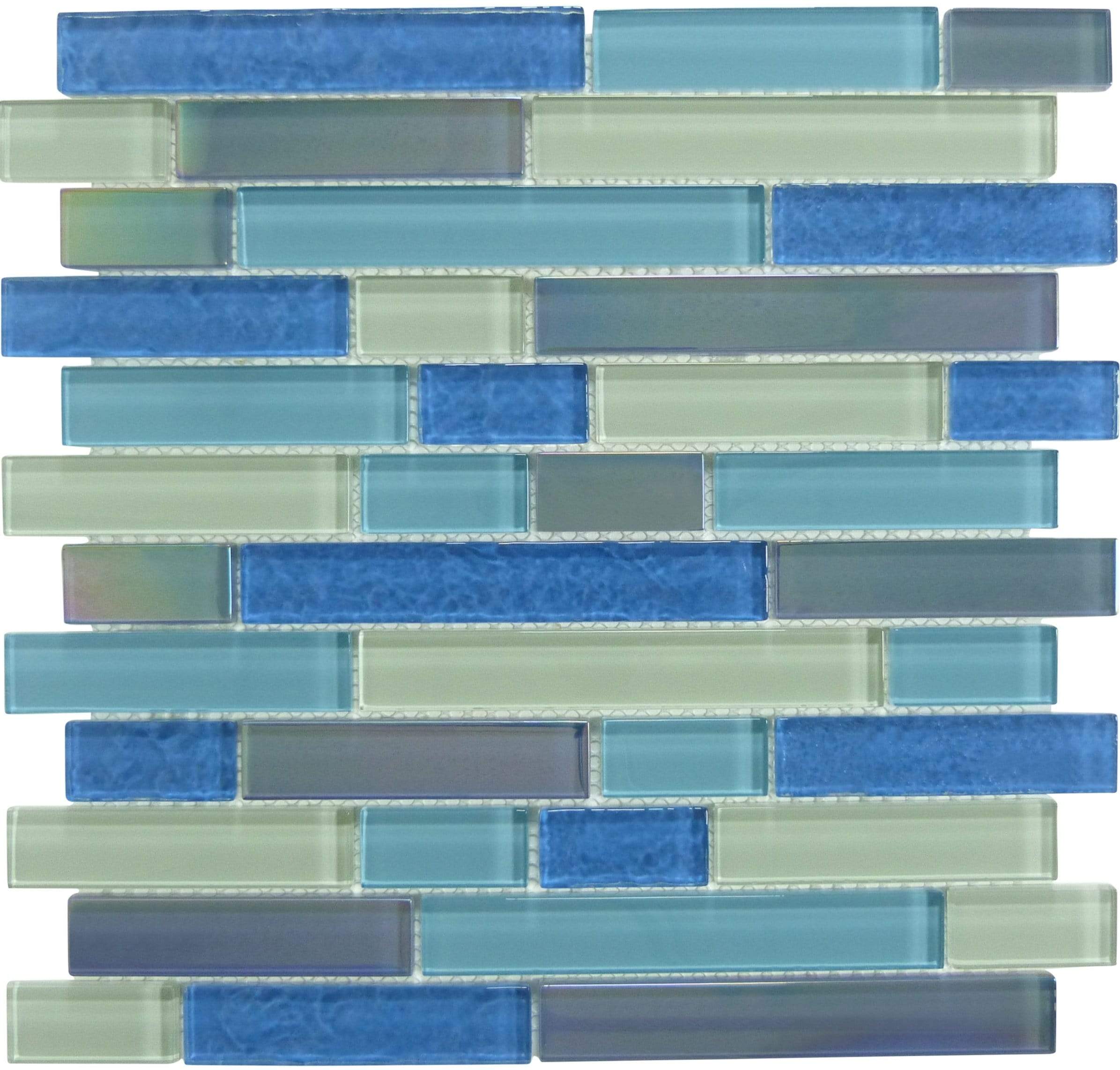 Atlantic Marlin Mix Liner Glossy & Iridescent Glass Pool Tile Universal Glass Designs