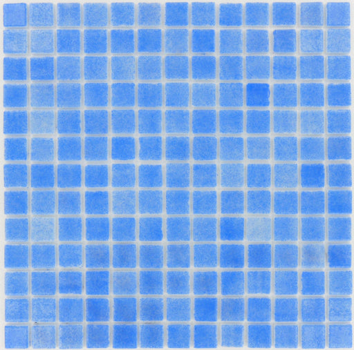 Azul Claro Blue 7/8'' x 7/8'' Glass Pool Tile Universal Glass Designs